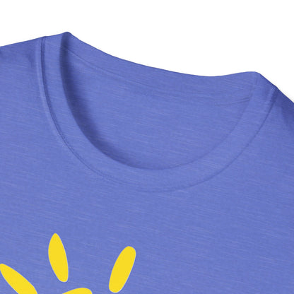 Sun Design T-Shirt, Lightweight Tee, Casual Softstyle Shirt, Color Options