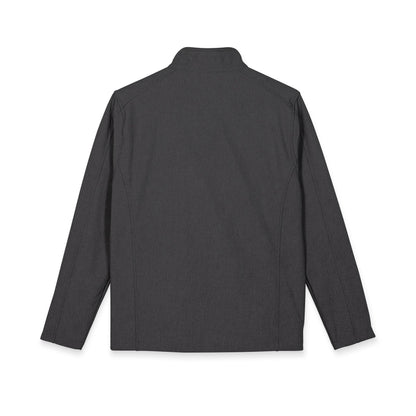 Men's Embroidered Soft Shell Jacket - Lightweight Windproof, Color Options