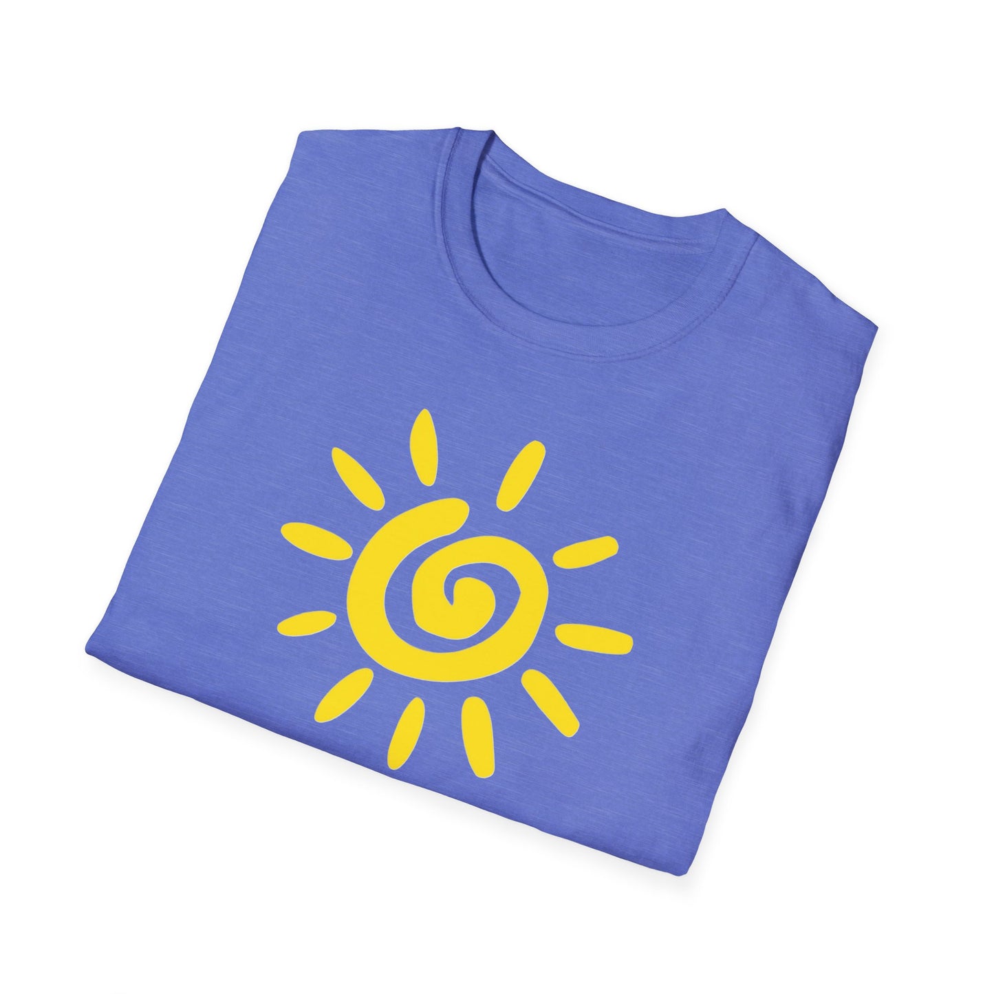 Sun Design T-Shirt, Lightweight Tee, Casual Softstyle Shirt, Color Options