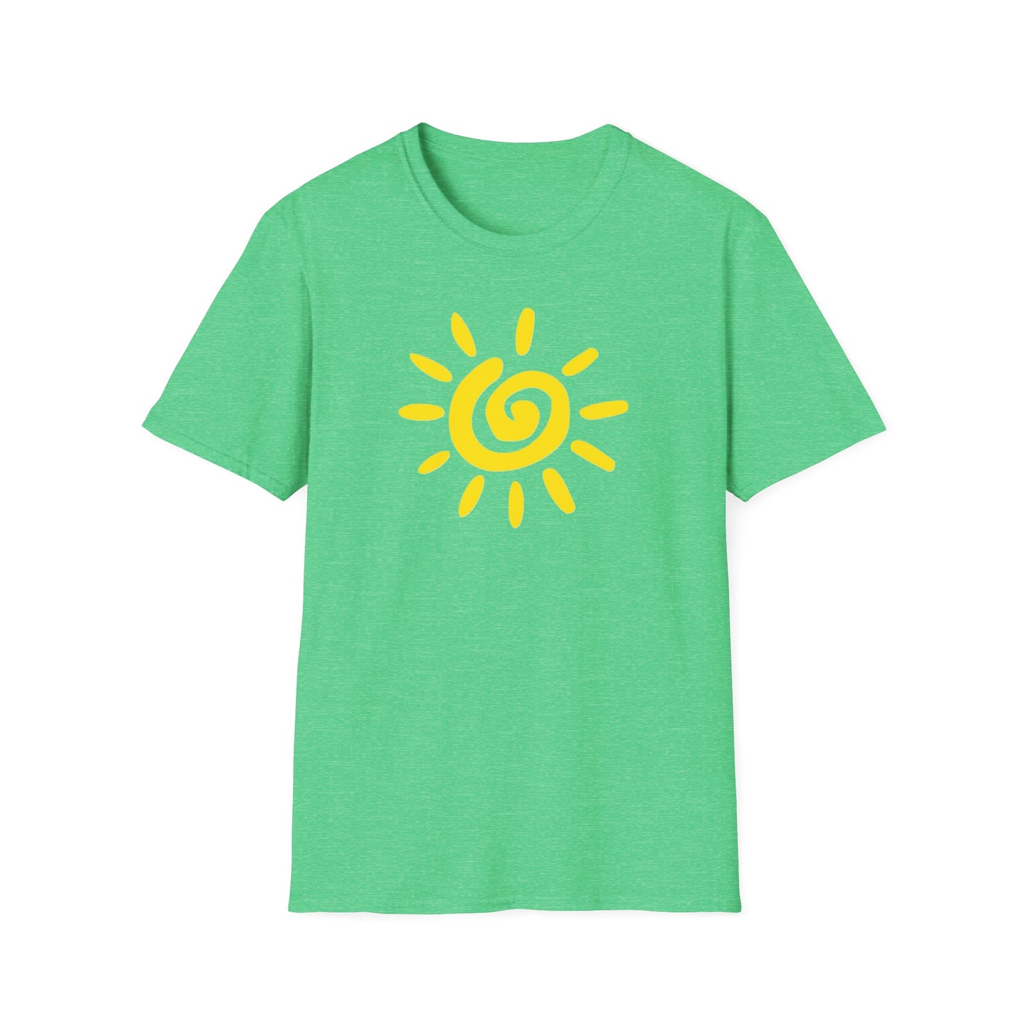 Sun Design T-Shirt, Lightweight Tee, Casual Softstyle Shirt, Color Options