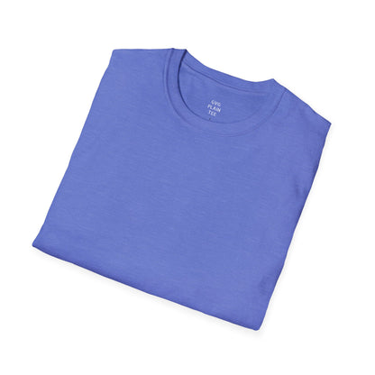 Plain Heather T-Shirt | Lightweight Soft Crew Neck Tee, Color Options