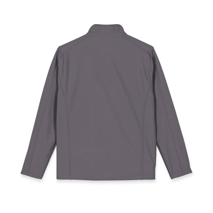 Men's Embroidered Soft Shell Jacket - Lightweight Windproof, Color Options