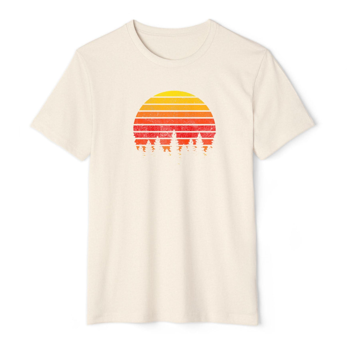 Sustainable T-Shirt 'Sunset Trees' | Men/Women, Organic-Recycled, Color Options