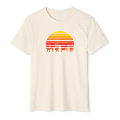 Sustainable T-Shirt 'Sunset Trees' | Men/Women, Organic-Recycled, Color Options