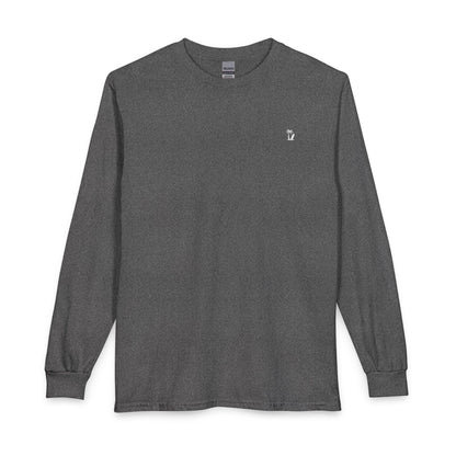 Vacay Surf Minimal Long Sleeve Tee - Casual 100% Cotton, Color Options