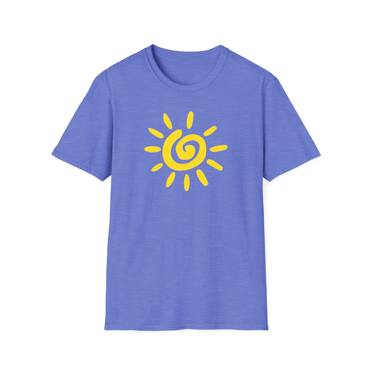 Sun Design T-Shirt, Lightweight Tee, Casual Softstyle Shirt, Color Options