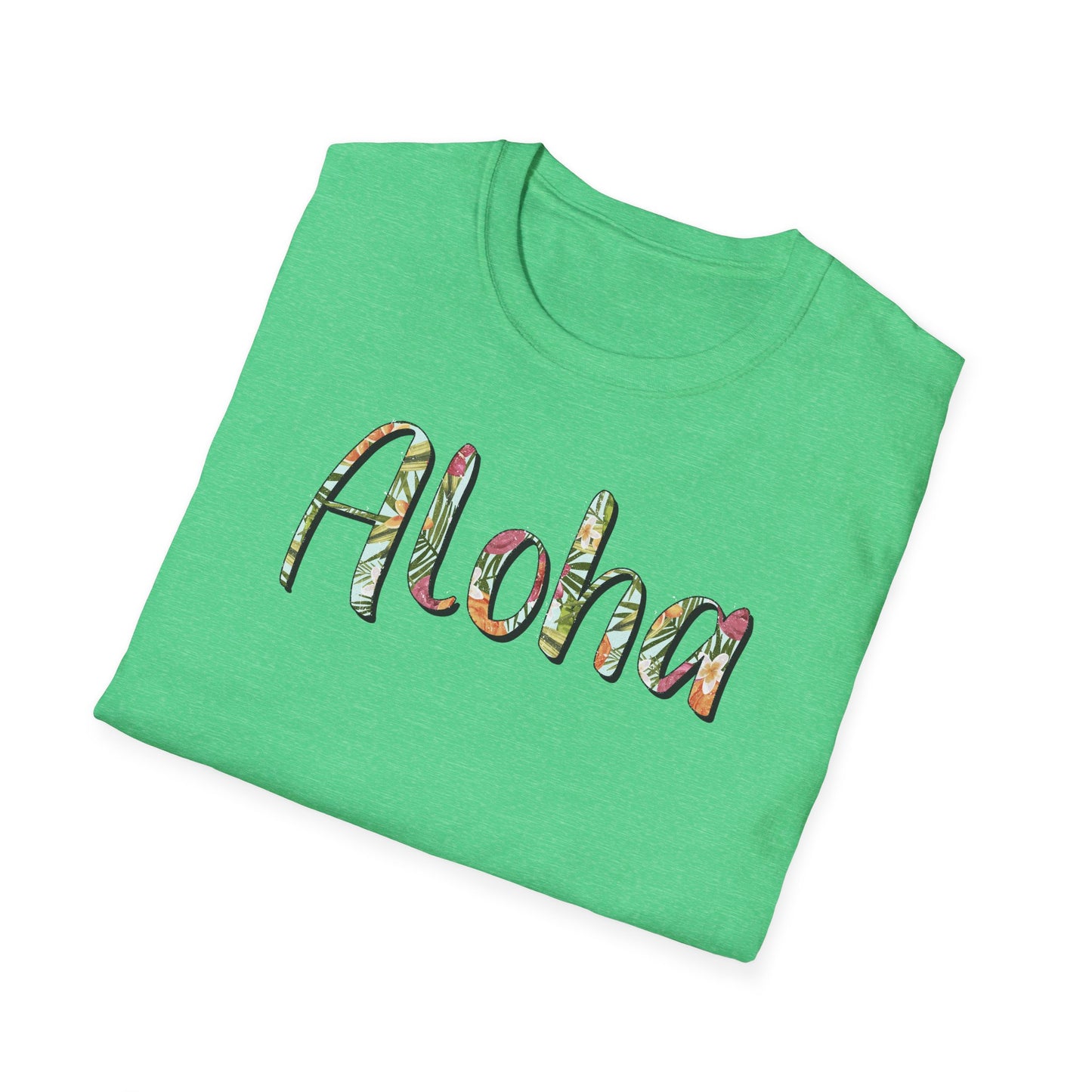 Aloha Hawaiian T-Shirt, Soft Tee, Color Options, Unisex Shirt for Summer Beach