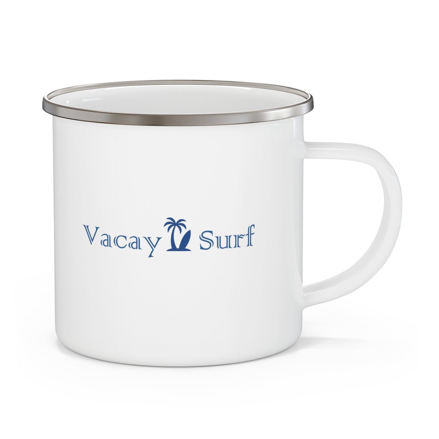 VS Stainless Steel Enamel Mug, 12oz Beach Camping Cup, Coffee Tumbler