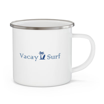 VS Stainless Steel Enamel Mug, 12oz Beach Camping Cup, Coffee Tumbler