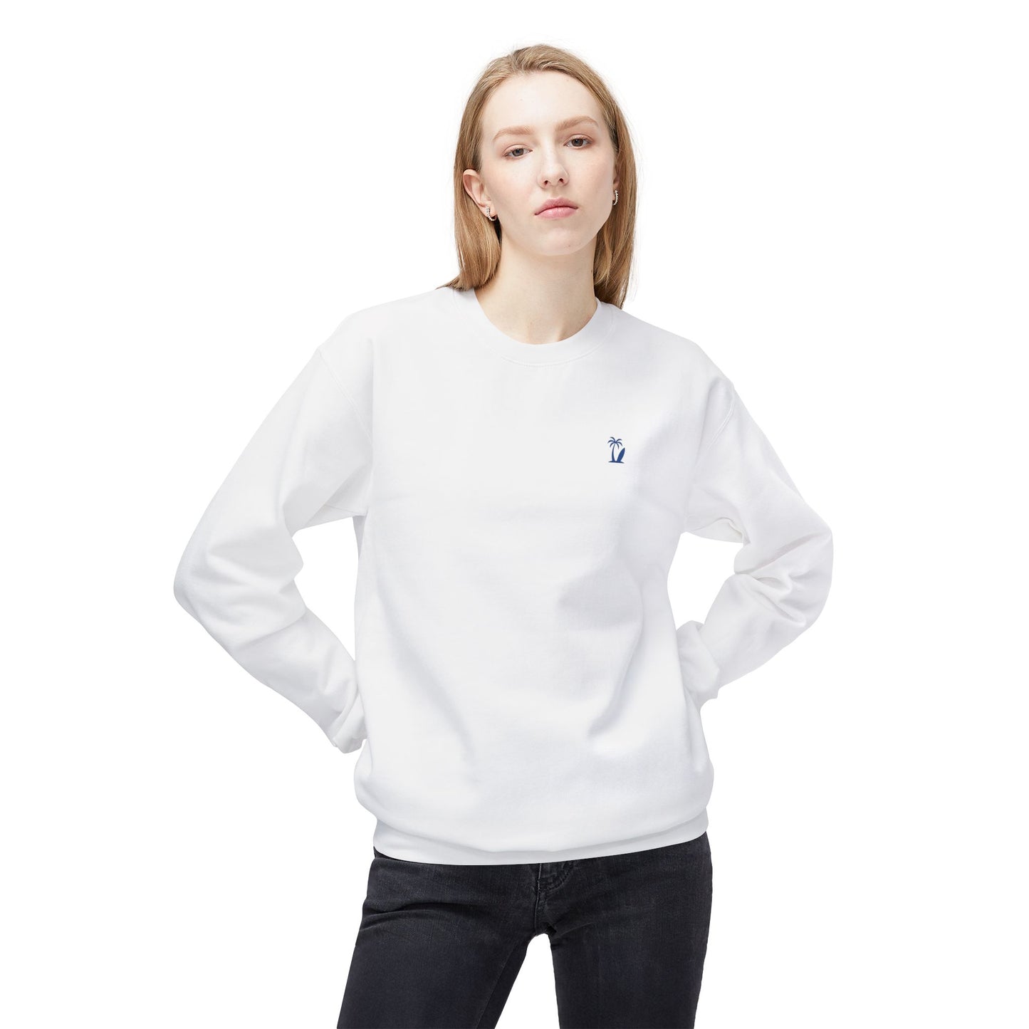 VS Embroidered Minimal Crewneck Sweatshirt - Midweight, Color Options