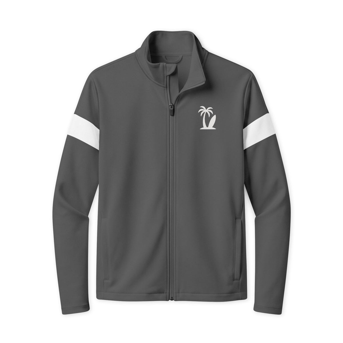 Men's Embroidered Travel Jacket | Eco-Recycled Durable Full-Zip, Color Options
