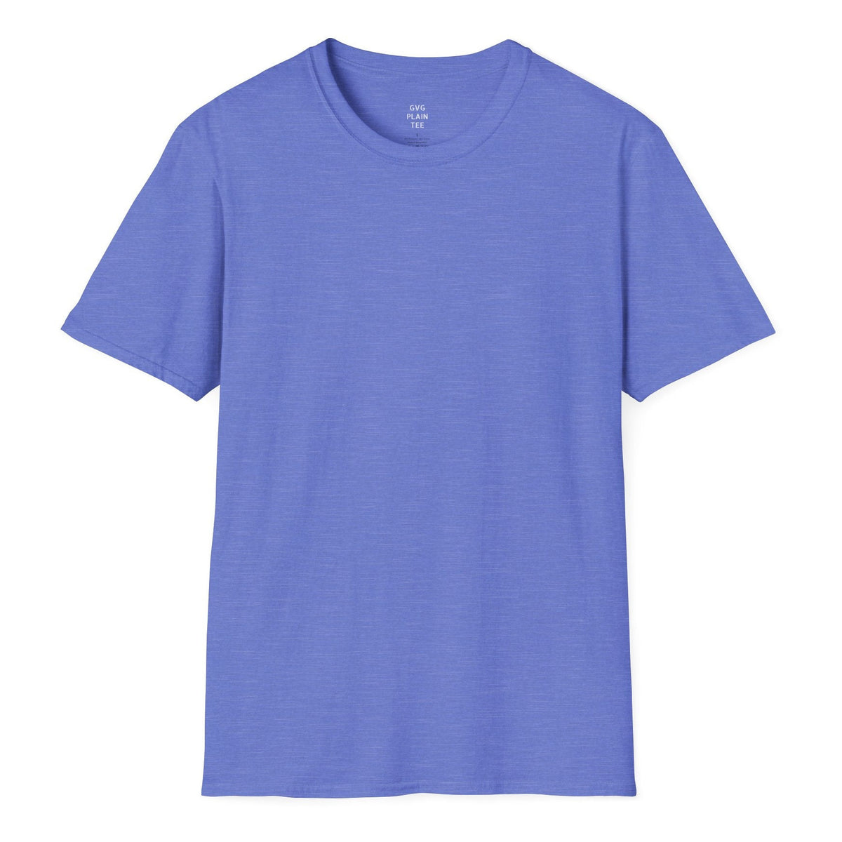 Plain Heather T-Shirt | Lightweight Soft Crew Neck Tee, Color Options