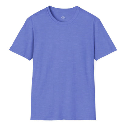 Plain Heather T-Shirt | Lightweight Soft Crew Neck Tee, Color Options