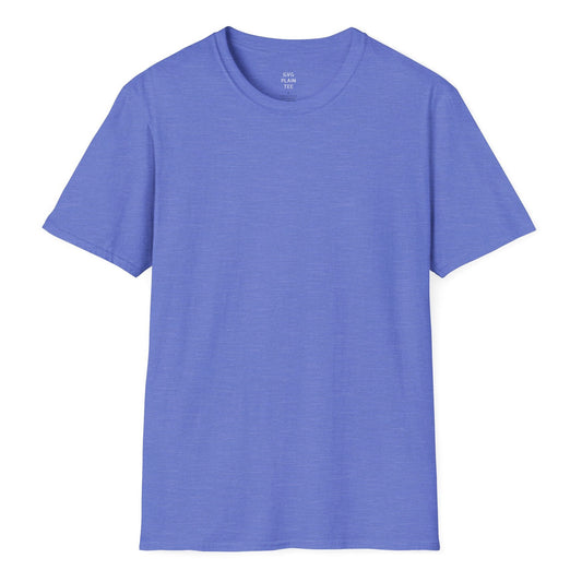 Plain Heather T-Shirt | Lightweight Soft Crew Neck Tee, Color Options