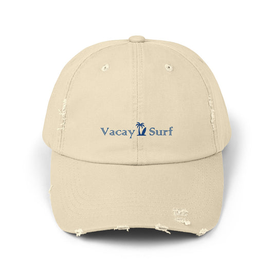 VS Distressed Hat | 100% Cotton Twill Beach Cap, Color Options