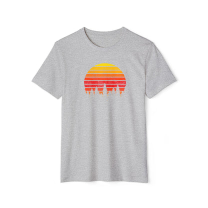 Sustainable T-Shirt 'Sunset Trees' | Men/Women, Organic-Recycled, Color Options