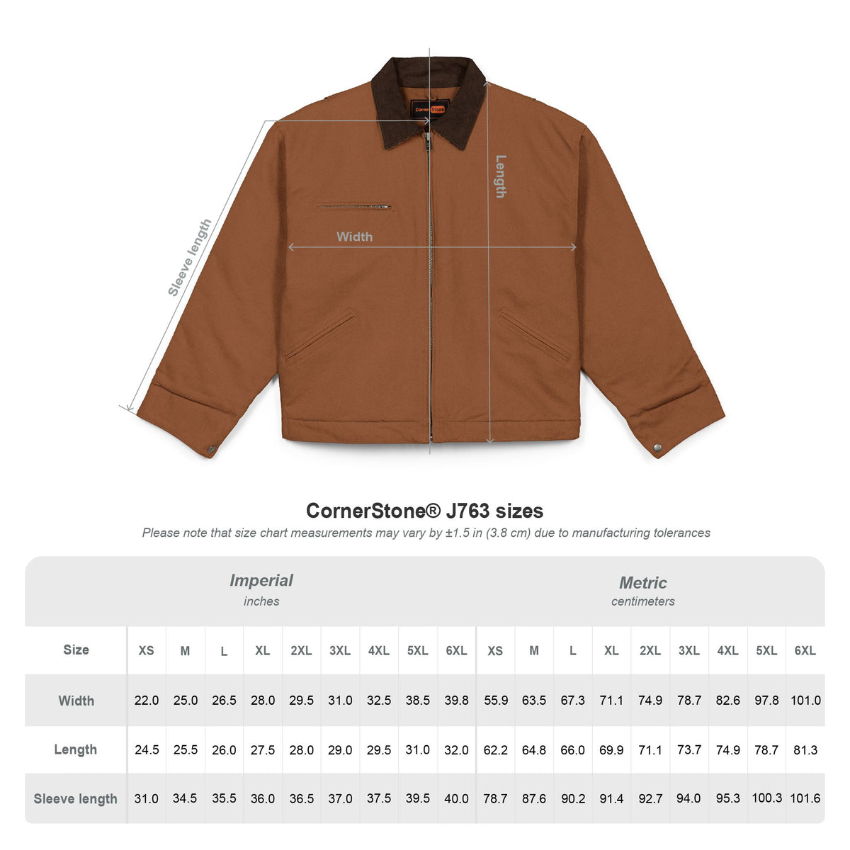 Men's Embroidered Cotton Faux-Duck Cloth Jacket | Canvas, Color Options