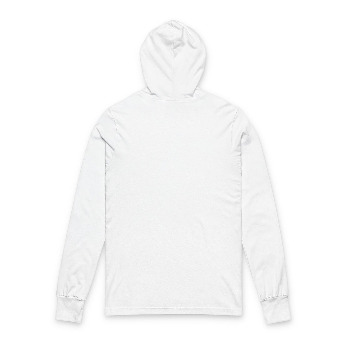 Hooded Long Sleeve Tee | Men/Women Lightweight VS Beach Hoodie, White