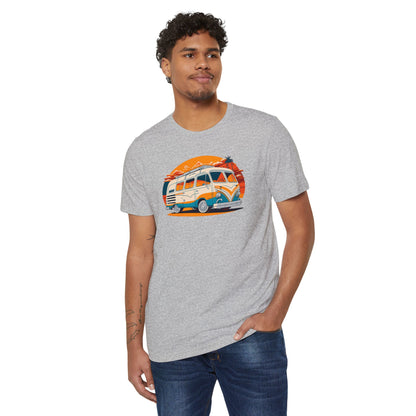 Eco-Friendly Beach Cruiser T-Shirt, Fun Soft Sustainable Tee, Color Options