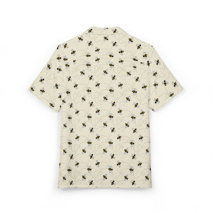 The Bee Keeper - Hawaiian Button Down Shirt, Luxury Soft Comfy Relaxed Feel