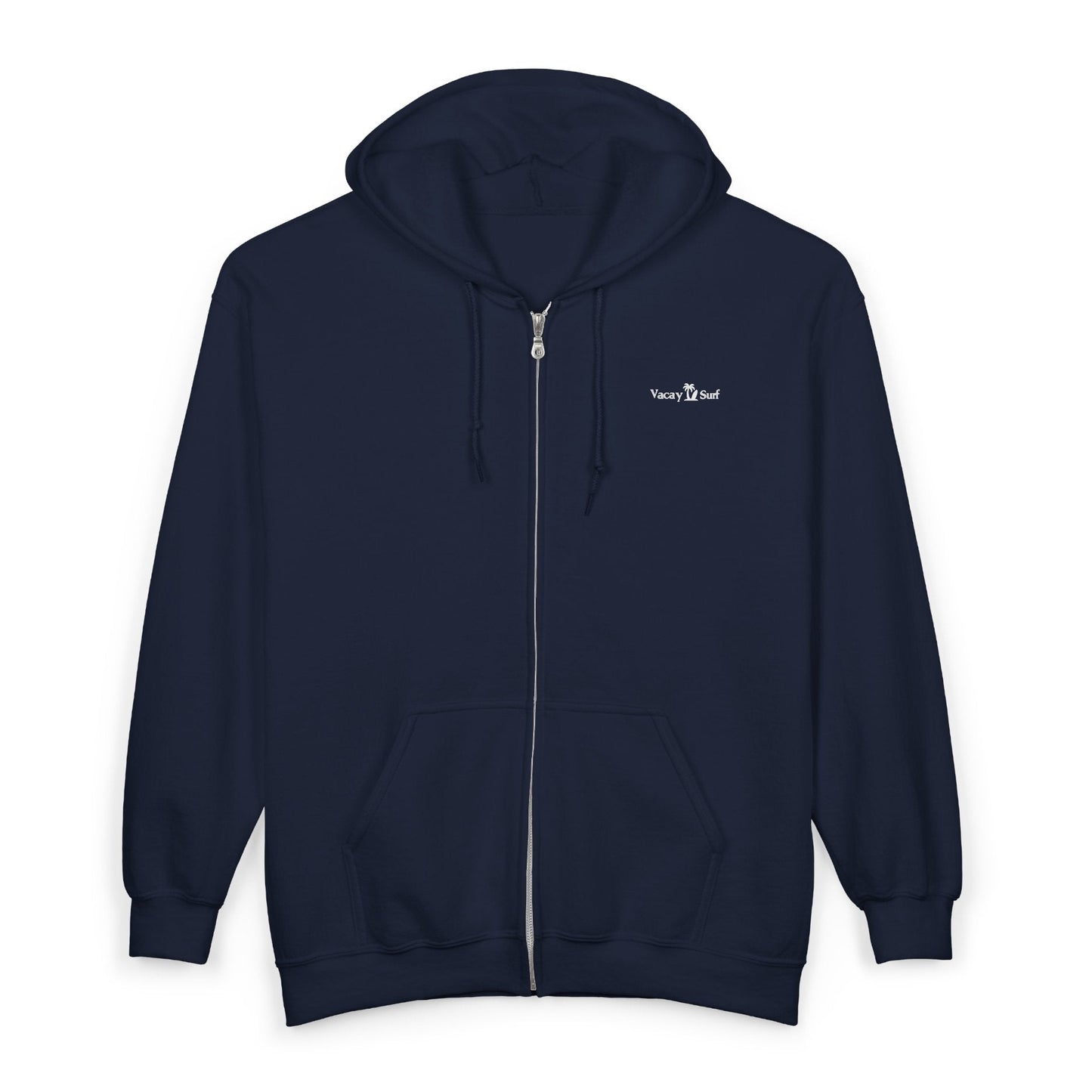 Vacay Surf Zip Hoodie - Soft Comfortable Full‑Zip Sweatshirt, Color Options