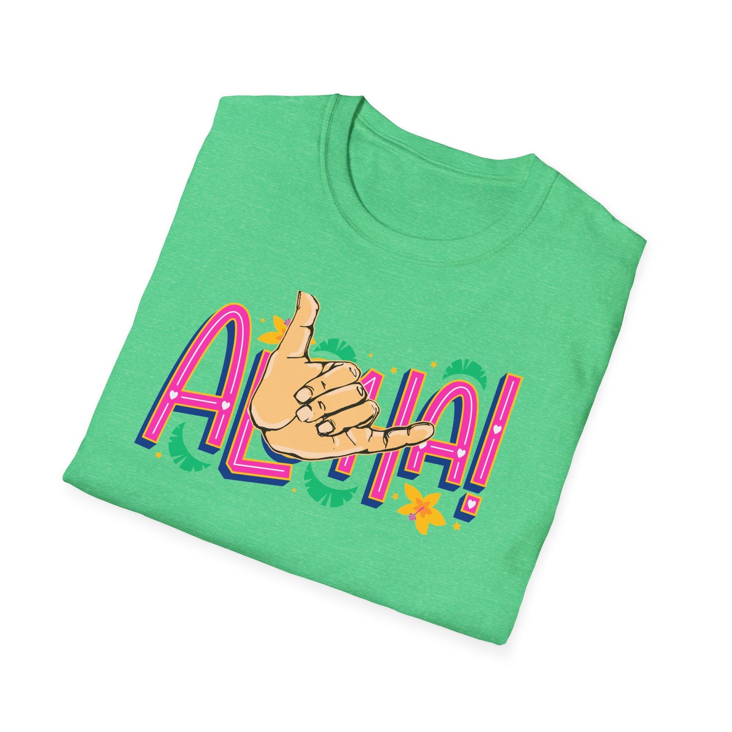 Aloha T-Shirt, Soft Style Comfort Tee, 100% Cotton Shirt, Color Options