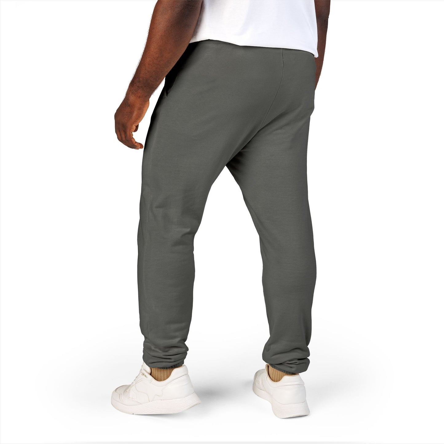 Men's Embroidered Fleece Sweatpants - Relaxed Joggers, Color Options