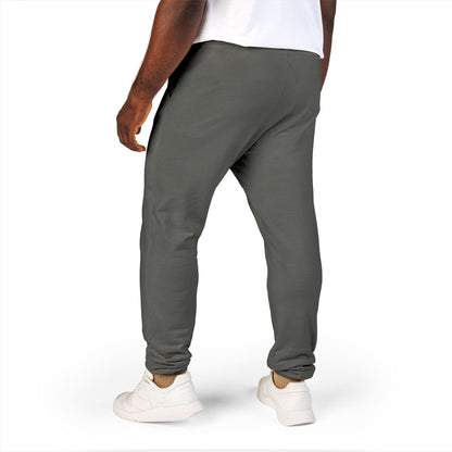 Men's Embroidered Fleece Sweatpants - Relaxed Joggers, Color Options