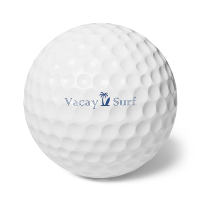 6 pcs VS Golf Ball Set | Straight Distance Style Standard Golf Balls, White