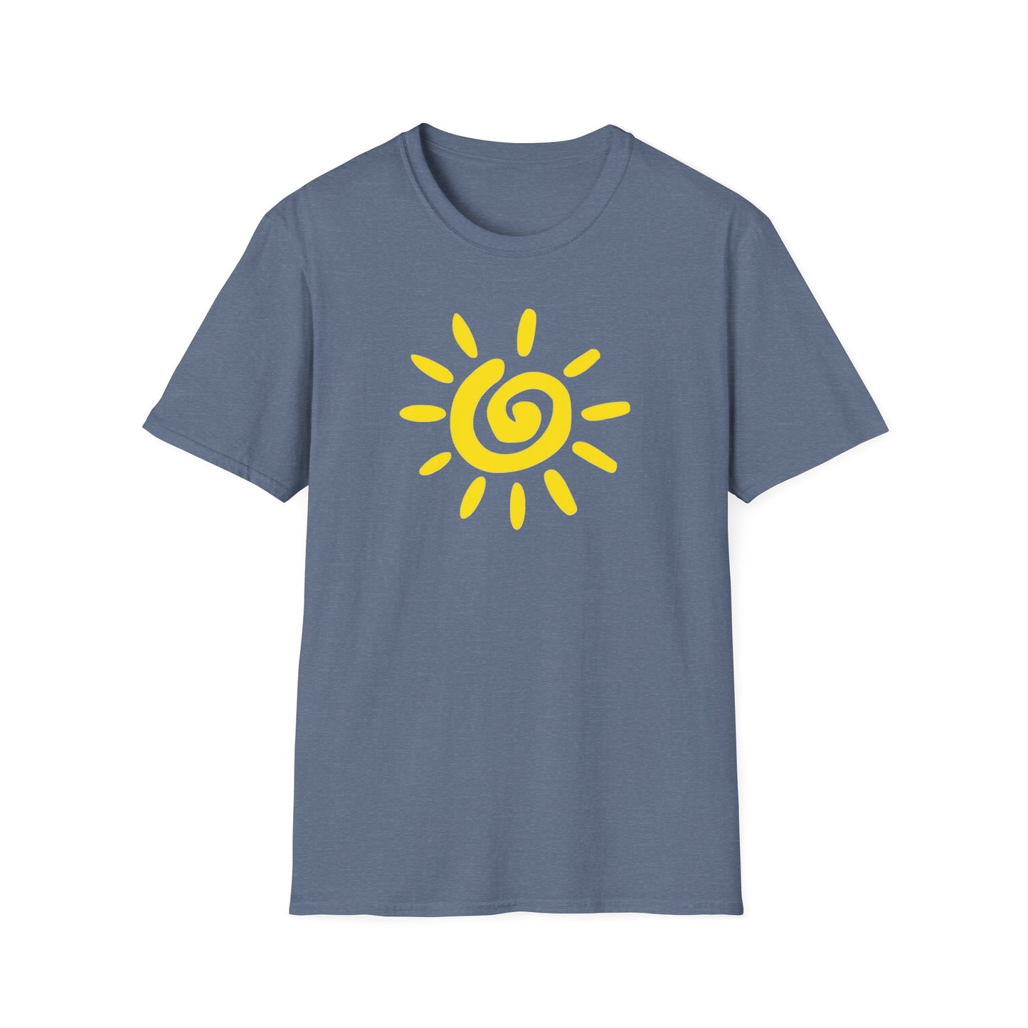 Sun Design T-Shirt, Lightweight Tee, Casual Softstyle Shirt, Color Options