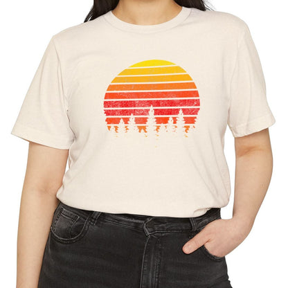Sustainable T-Shirt 'Sunset Trees' | Men/Women, Organic-Recycled, Color Options