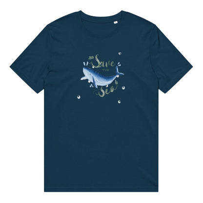 Save the Sea Organic Cotton Crew Tee | Men/Women Soft T-Shirt, Colors Available