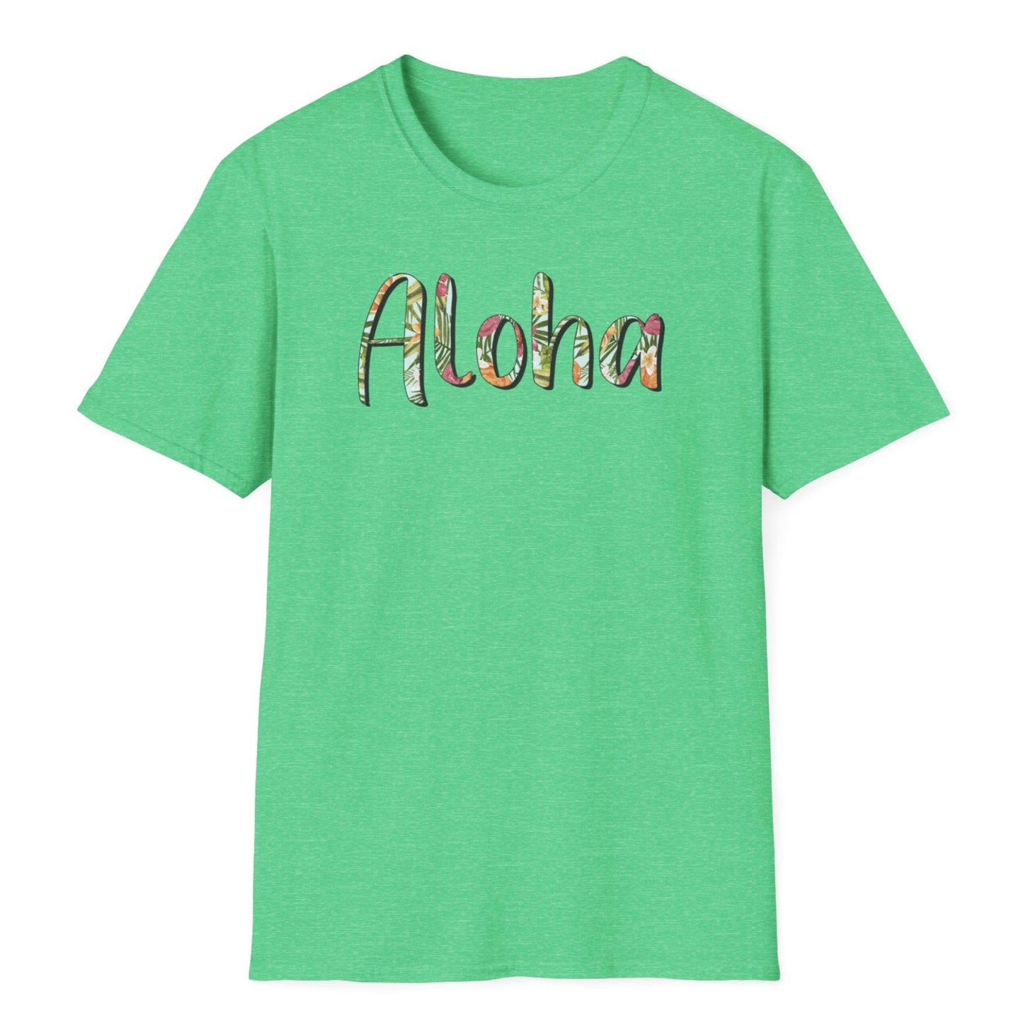 Aloha Hawaiian T-Shirt, Soft Tee, Color Options, Unisex Shirt for Summer Beach