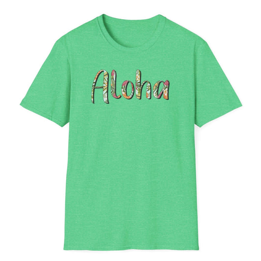 Aloha Hawaiian T-Shirt, Soft Tee, Color Options, Unisex Shirt for Summer Beach