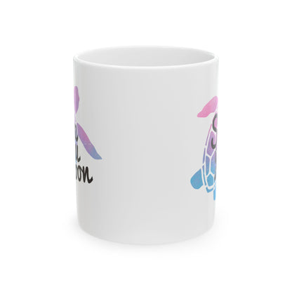 Sea You Soon Turtle Coffee Mug, 11oz or 15oz Options, Ceramic Cup