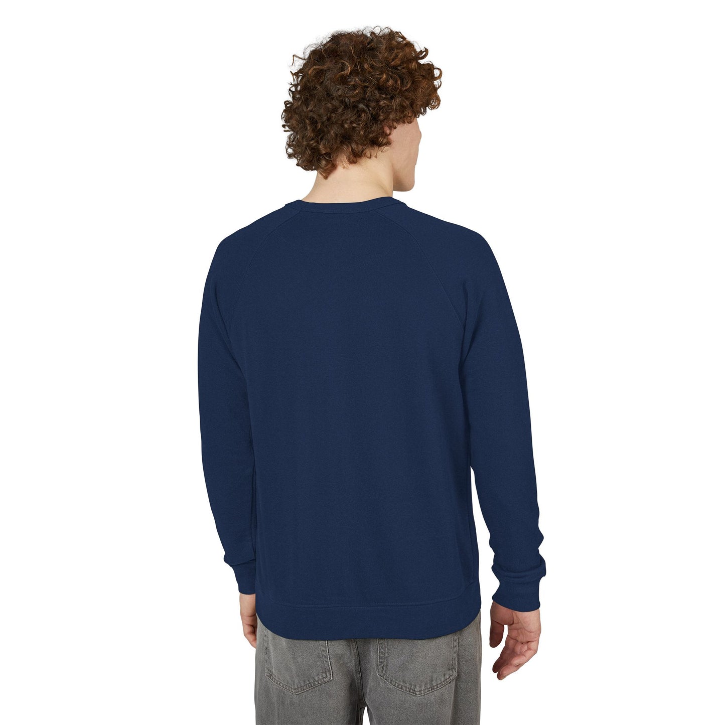 Men's Minimal VS Raglan Crewneck Sweatshirt, French Terry, Color Options