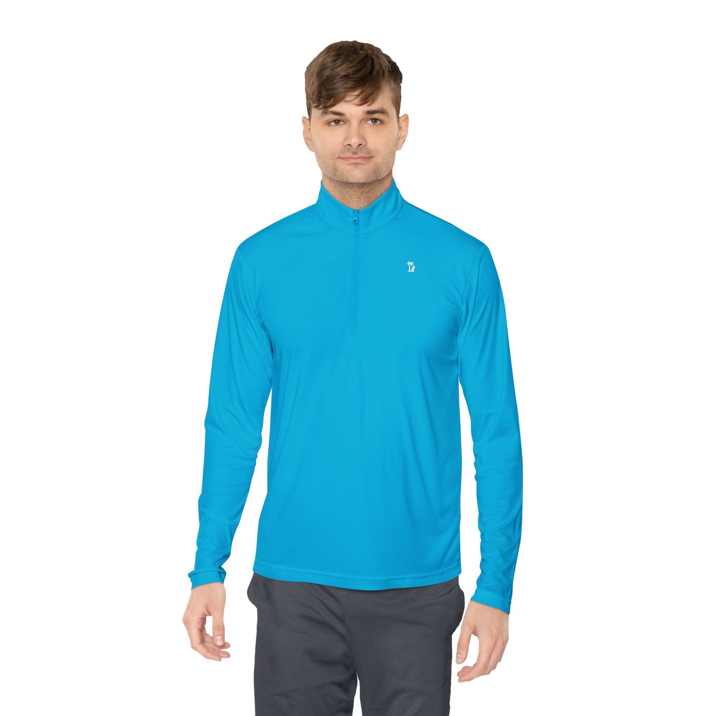 Men's Quarter-Zip Pullover - Quick Dry Minimalist Casual, Color Options