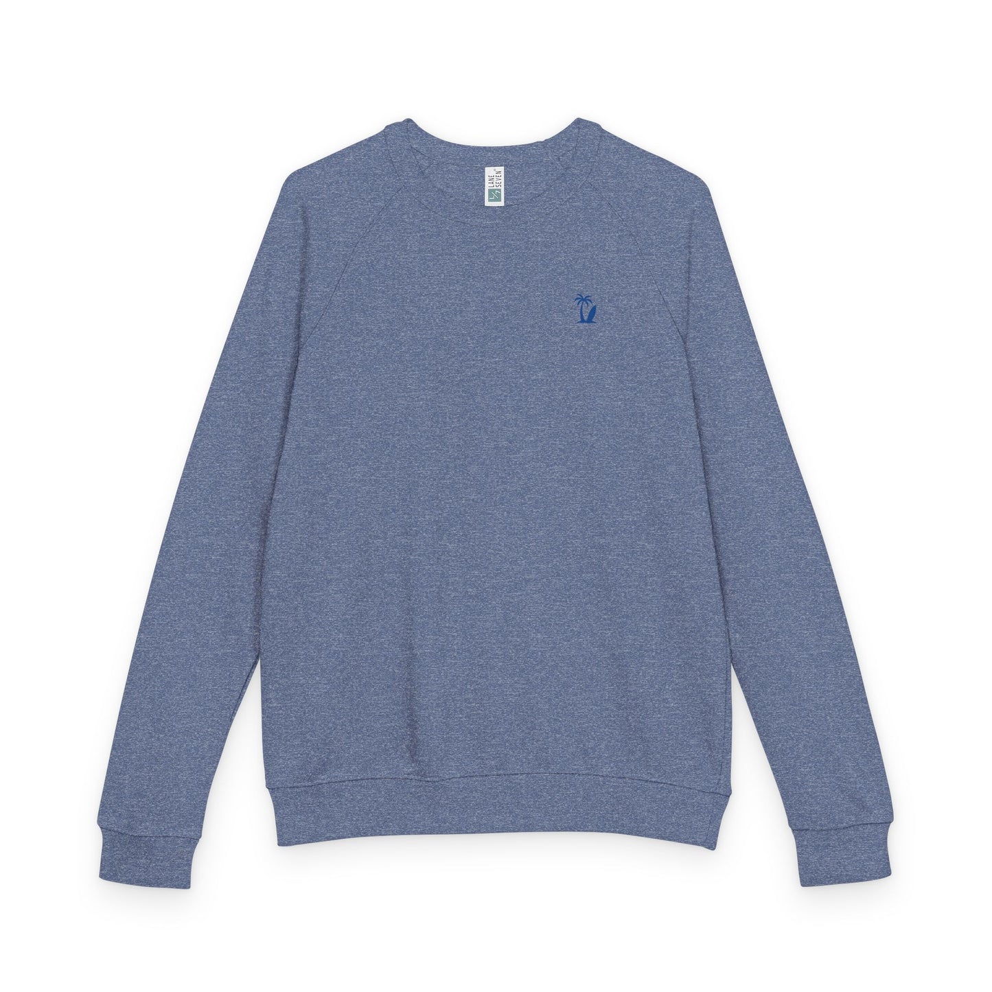 Raglan Crewneck Sweatshirt, Minimal Design French Terry, Color Options