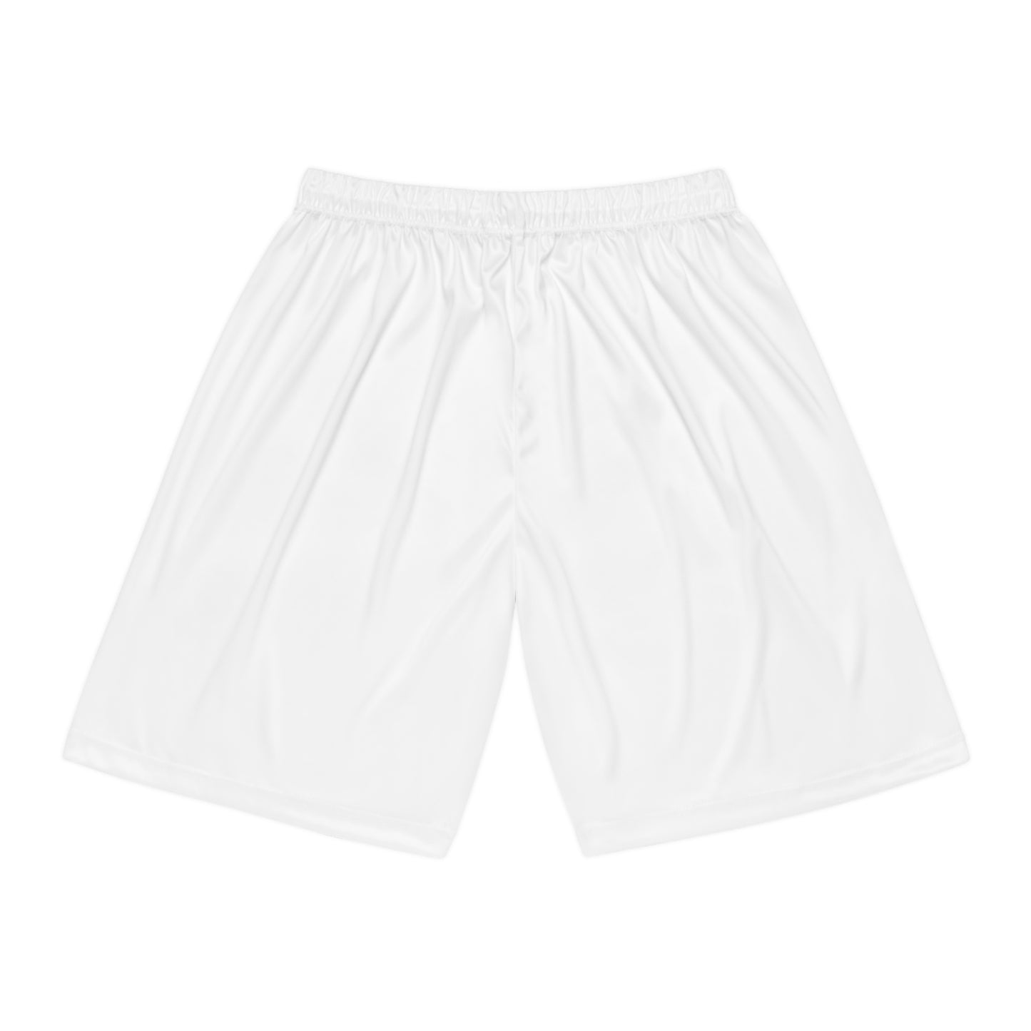 Men's White Basketball Shorts - Lightweight Shorts Moisture Wicking