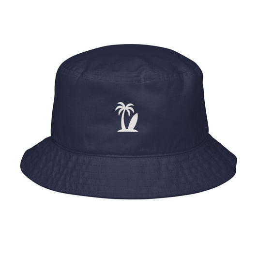 VS Embroidered Bucket Hat | 100% Cotton Twill, Short Brim, Navy