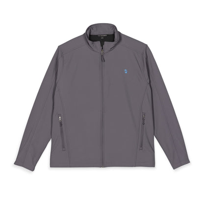 Men's Embroidered Soft Shell Jacket - Lightweight Windproof, Color Options