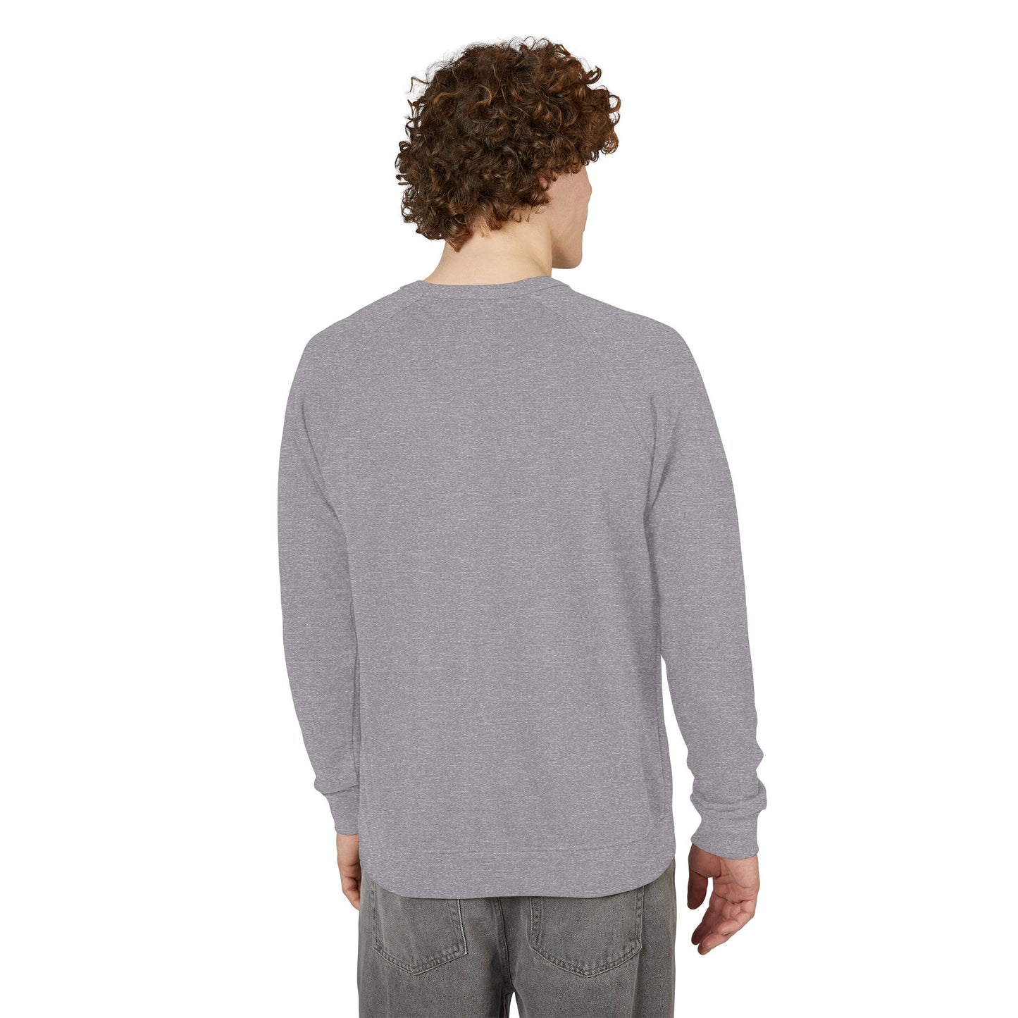 Men's Minimal VS Raglan Crewneck Sweatshirt, French Terry, Color Options