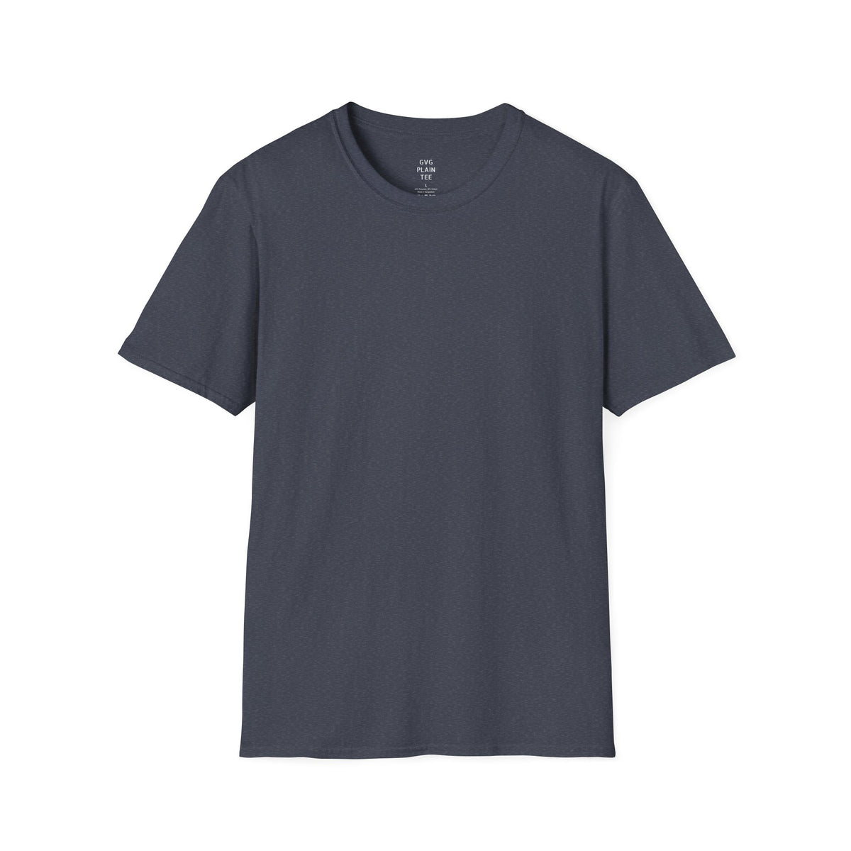 Plain Heather T-Shirt | Lightweight Soft Crew Neck Tee, Color Options