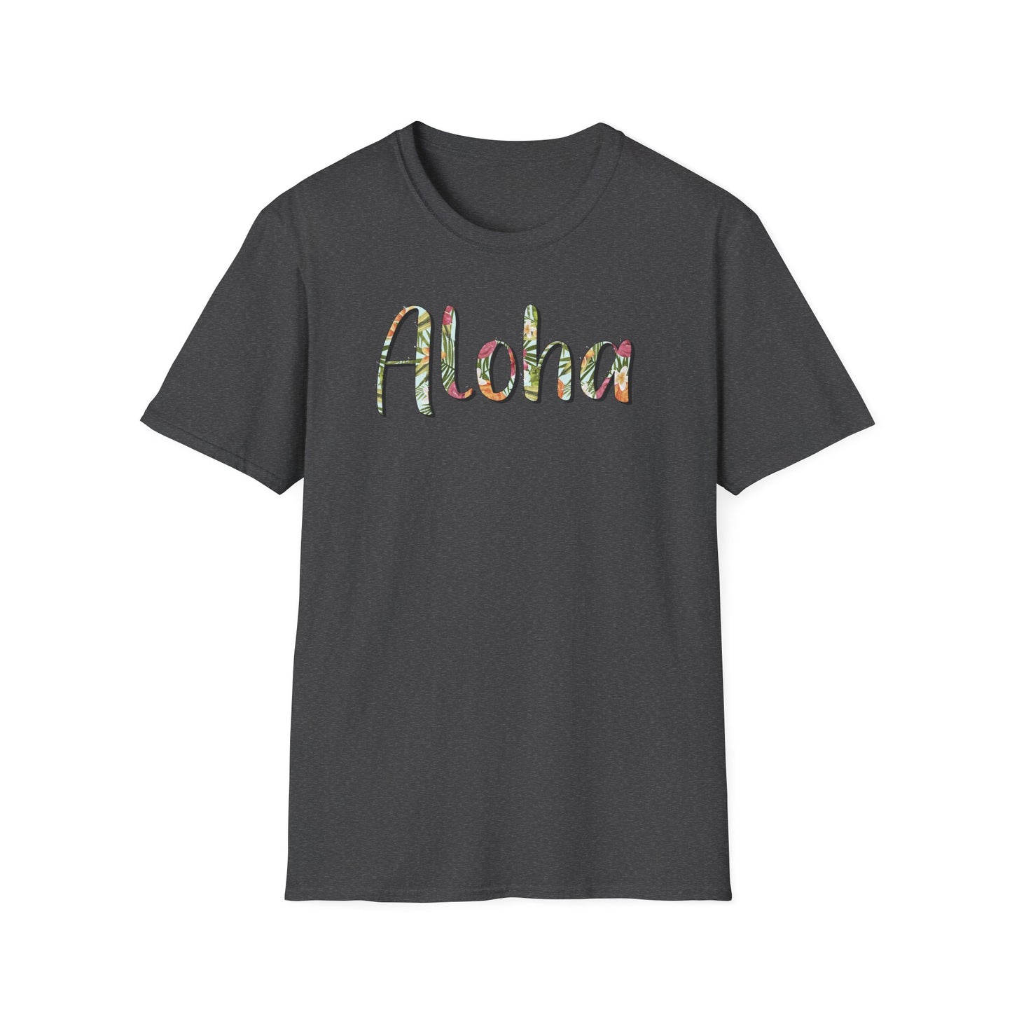 Aloha Hawaiian T-Shirt, Soft Tee, Color Options, Unisex Shirt for Summer Beach