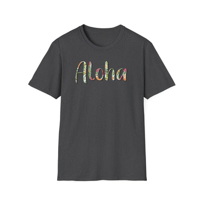 Aloha Hawaiian T-Shirt, Soft Tee, Color Options, Unisex Shirt for Summer Beach