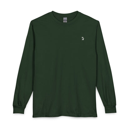 Vacay Surf Minimal Long Sleeve Tee - Casual 100% Cotton, Color Options