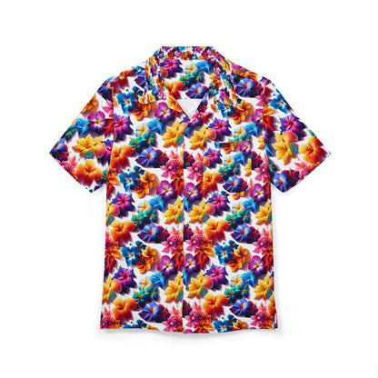 The Wild Flower - Hawaiian Button-Down Shirt, Vibrant Color, Luxury Soft Feel