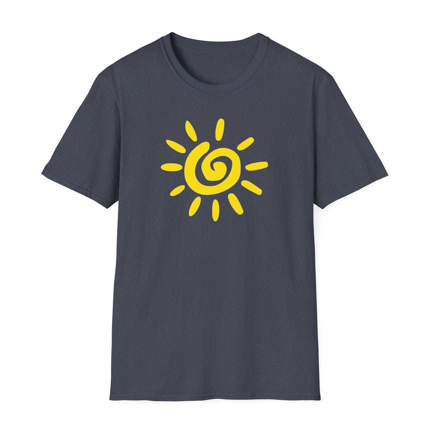 Sun Design T-Shirt, Lightweight Tee, Casual Softstyle Shirt, Color Options