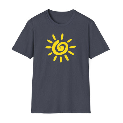 Sun Design T-Shirt, Lightweight Tee, Casual Softstyle Shirt, Color Options