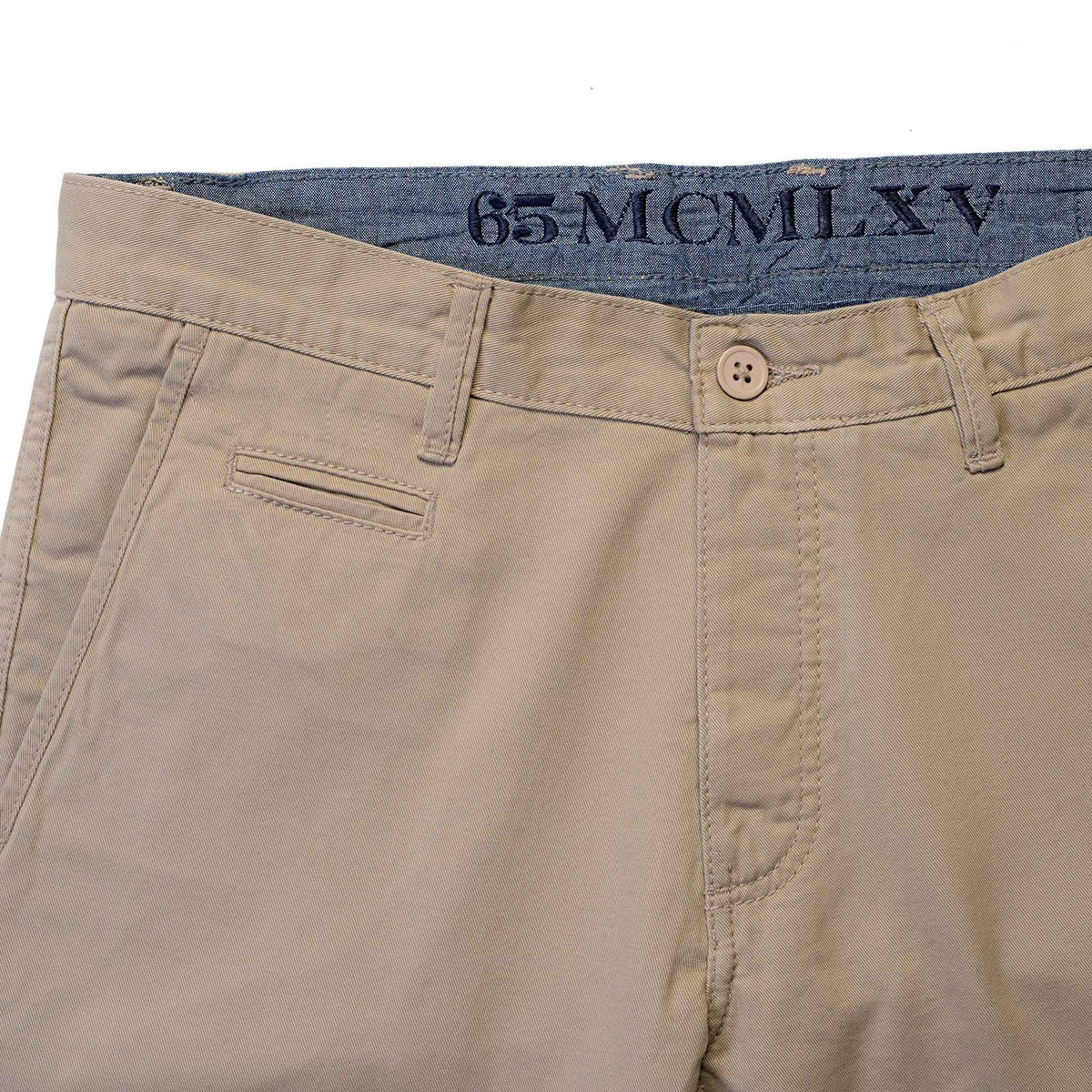 Men's Khaki Chino Pants | 100% Cotton Twill, Button Fly Straight Leg Slim Fit